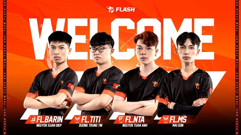 Team Flash sắp ra mắt 4 tài năng trẻ ở ĐTDV mùa Đông 2022